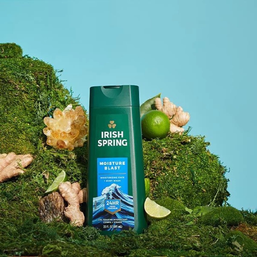 Picture of International Thailand product Skin care Irish Spring Moisture Blast shower gel used for male female - 591 ml