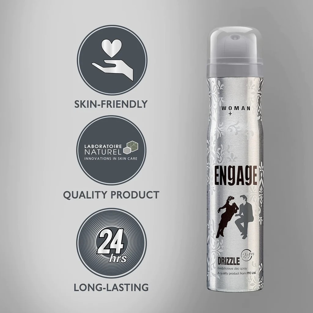 Picture of Indian product Body Spray Engage Drizzzle Used for female - 150 ml