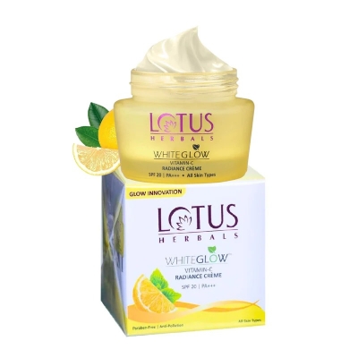 Picture of Indian product Skin care Lotus White Glow Vitamin C Radiance Cream Used for male/female - 35 gm