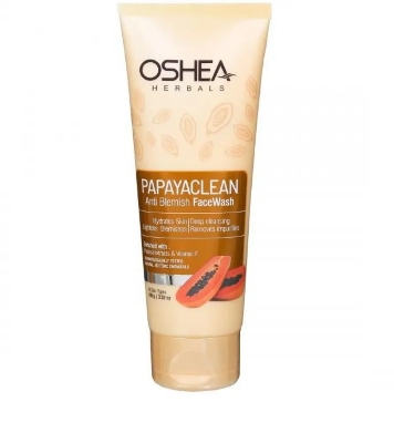Picture of Indian product Skin care Oshea Papaya clean face wash used for male female - 100 gm