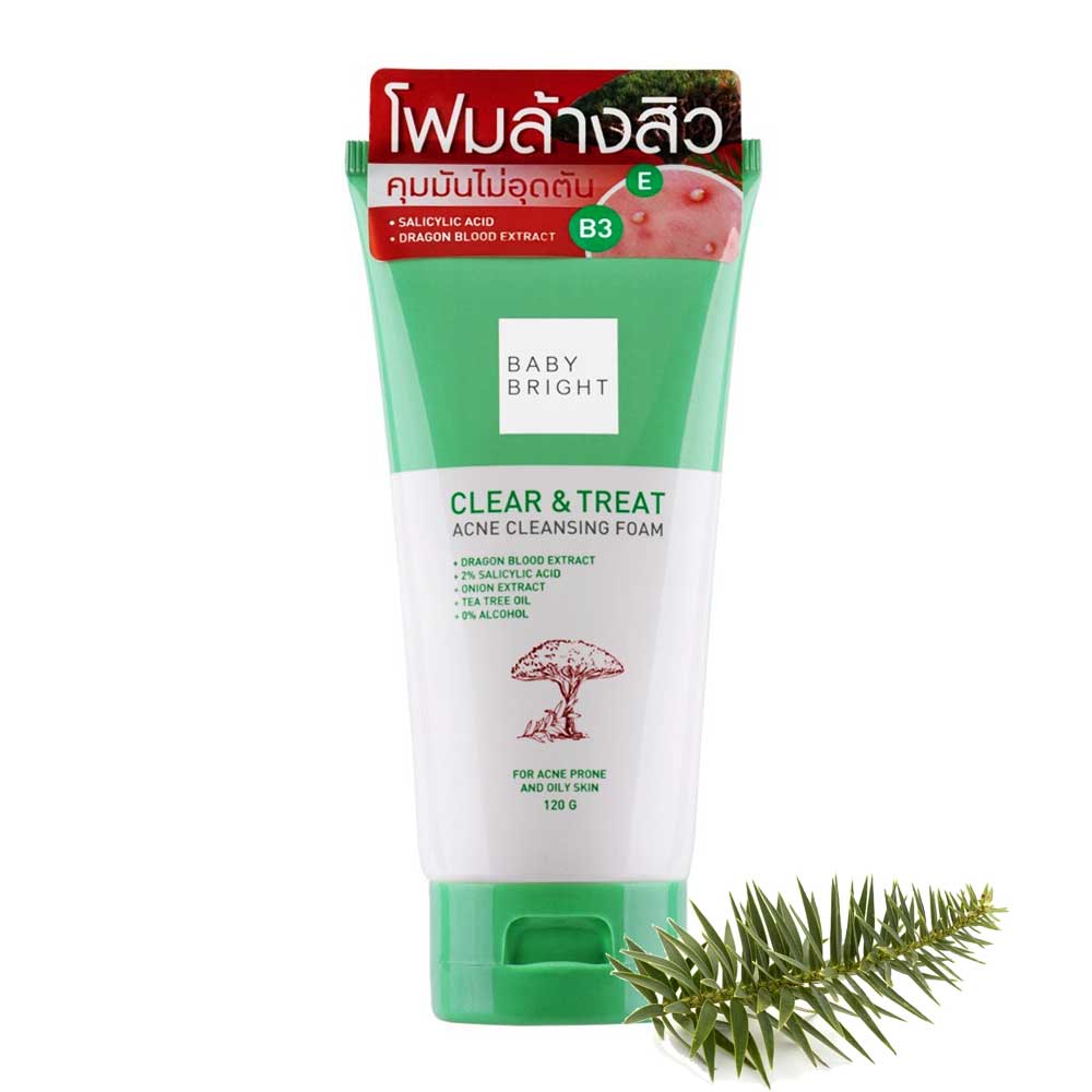 Picture of International Thailand product Skin care Baby Bright Clear & Treat face wash used for male/female - 120 gm