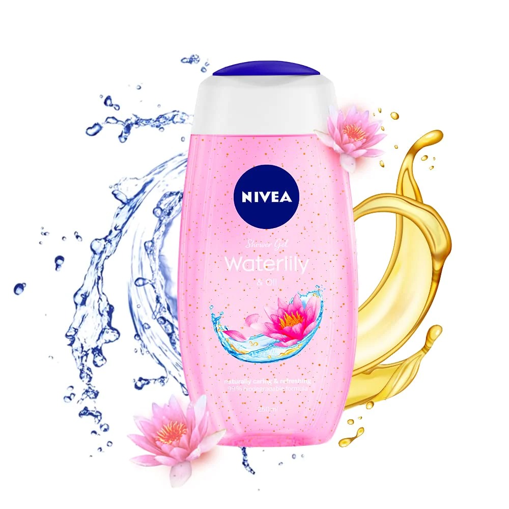 Picture of International European product skin care Nivea WATERLILY & Oil used for male female - 250 ml