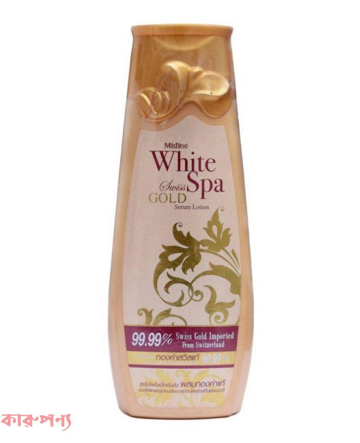 Picture of International Thailand Product Skin care Mistine White Spa Gold Serum lotion used for male/female - 200 ml