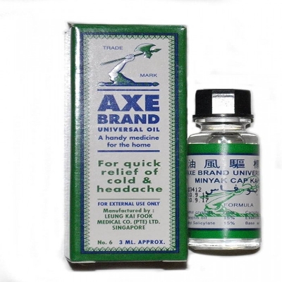 Picture of International Singapore product health care Trade mark Axe brand Universal oil for quick relief of cold & headache - 56 ml