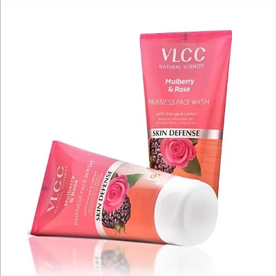 Picture of Indian product skin care VLCC Mulberry & Rose Fairness face wash used for male/female - 150 ml