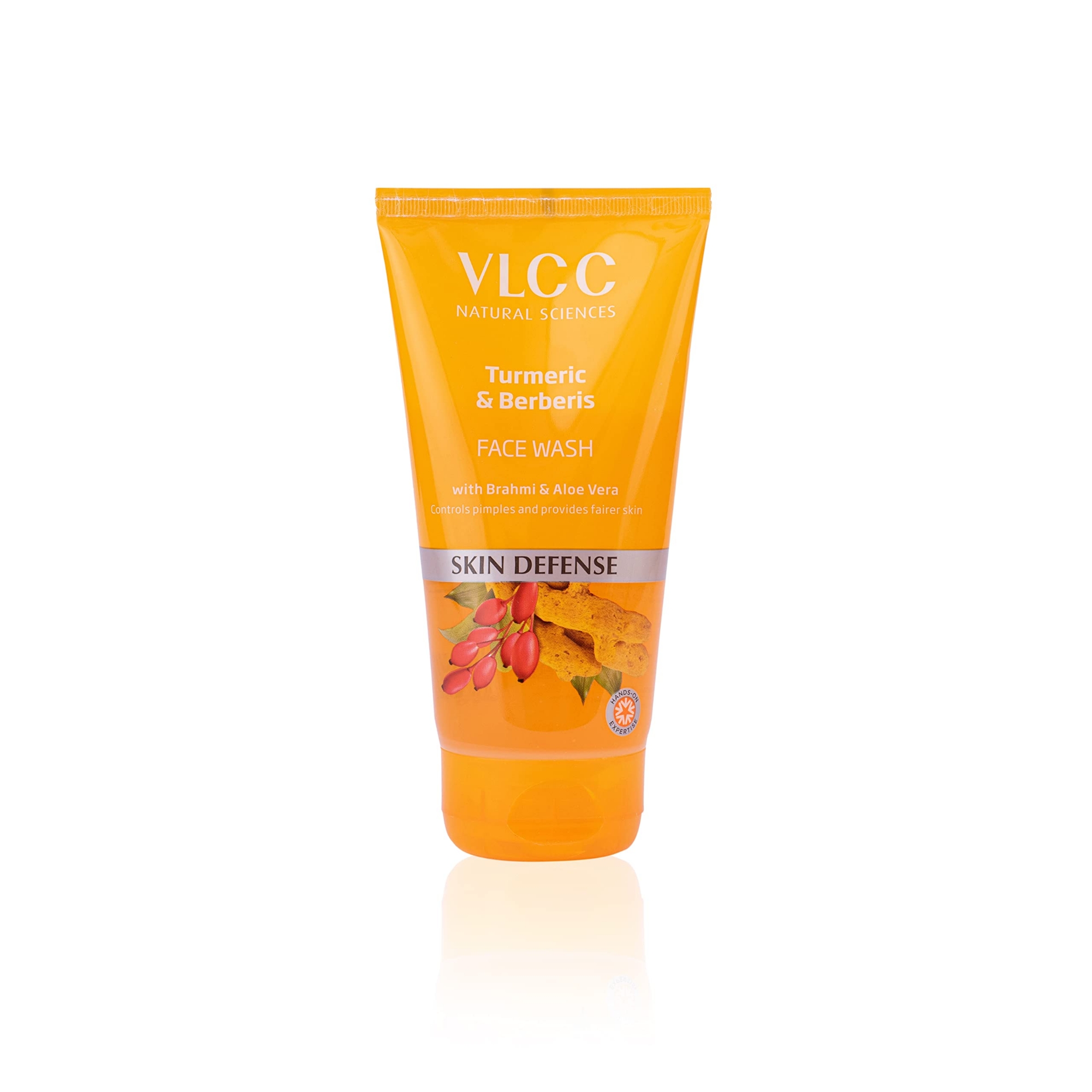 Picture of Indian product skin care VLCC Turmeric & Berberis face wash used for male/female - 150 ml
