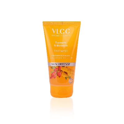 Picture of Indian product skin care VLCC Turmeric & Berberis face wash used for male/female - 150 ml