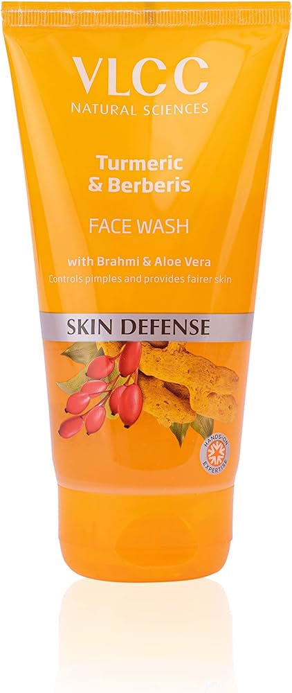 Picture of Indian product skin care VLCC Turmeric & Berberis face wash used for male/female - 150 ml