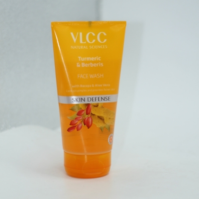 Picture of Indian product skin care VLCC Turmeric & Berberis face wash used for male/female - 150 ml