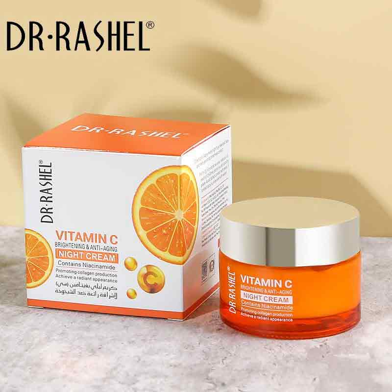 Picture of International PRC product Skin care DR.Rashel Vitamin C Night cream used for male/female - 50 gm