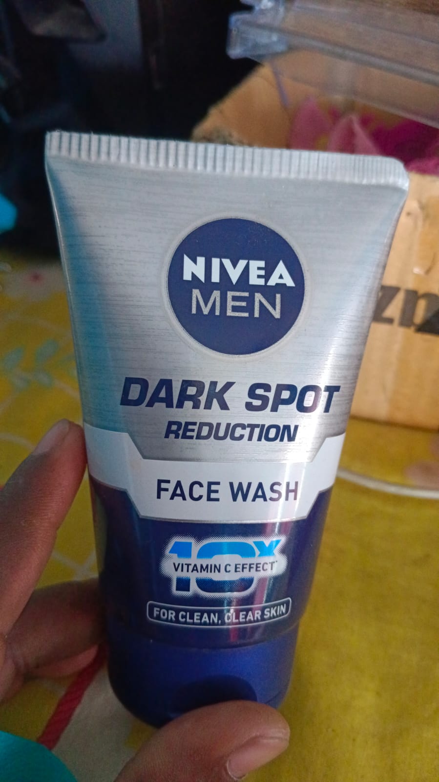 Picture of Face refreshment International Germany product Nivea Men Dark spot reduction face wash used for male -100 ml