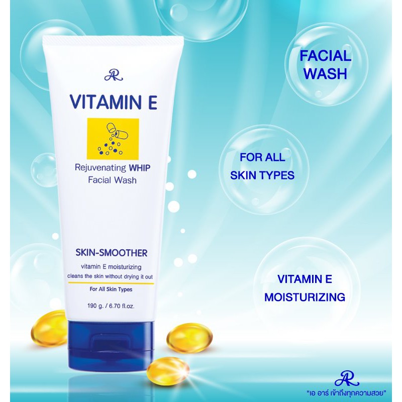 Picture of International Thailand product Skin care AR Vitamin E Rejuvenation Facial wash used for male female - 190 gm