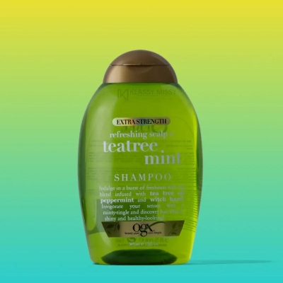 Picture of International Germany product Hair care Ogx Teatree Mint shampoo used for male/ female - 385 ml