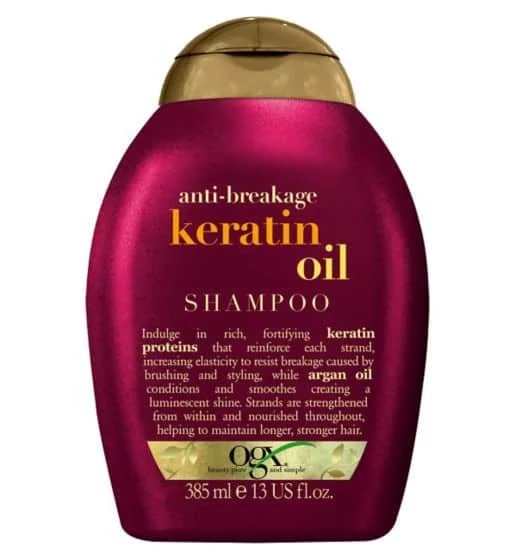 Picture of International Germany product Hair care Ogx keratin oil shampoo used for male/ female - 385 ml