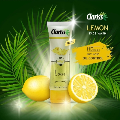 Picture of International Thailand product Skin care Clariss Lemon face wash used for male/female - 100 ml