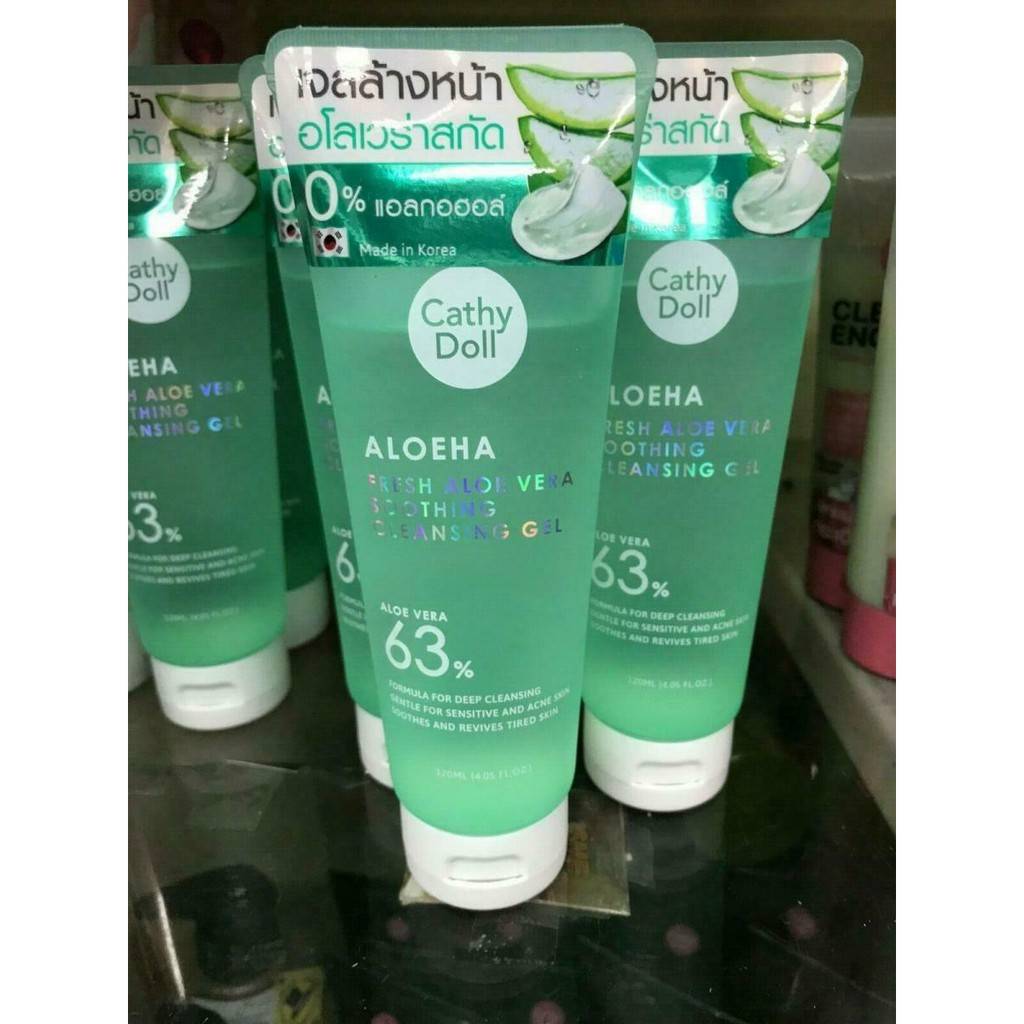 Picture of International Thailand product Skin care Cathy Doll Aloeha cleansing gel used for male/female - 120 ml