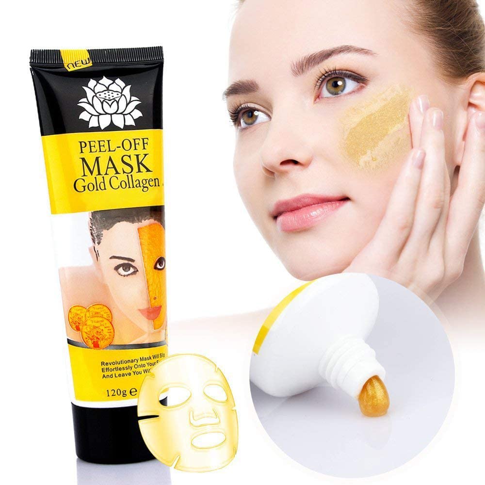 Picture of International PRC product skin care PEEL - OFF MASK Gold Collagen Whitening Anti - Wrinkle used for male/female - 120 gm
