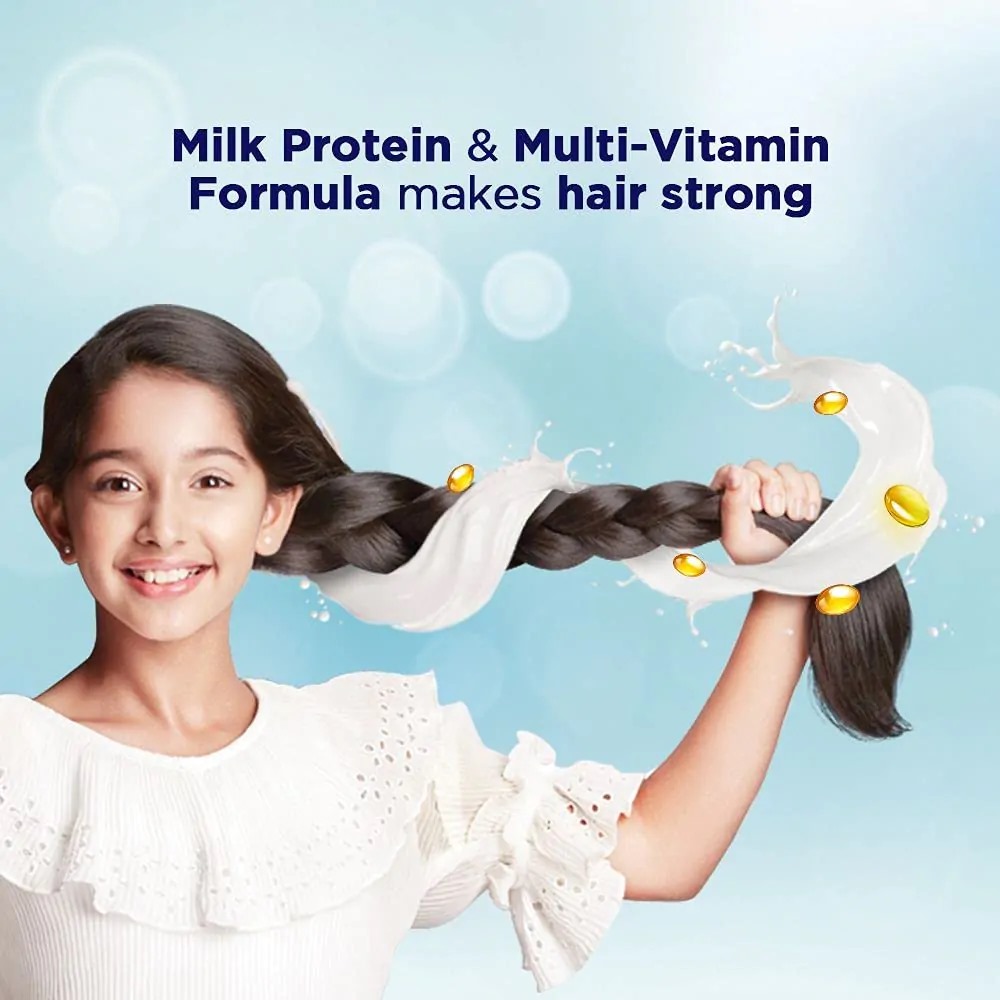 Picture of Indian product Hair care Clinic Plus Strong & Long Milk Protein Multivitamin Shampoo used for male/female - 355 ml