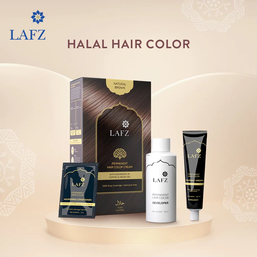 Picture of International Indian product Hair care LAFZ Natural brown Hair color used for male/ female - 60 ml
