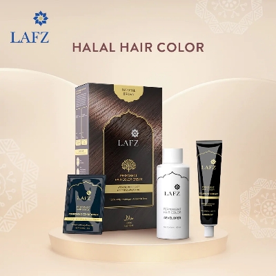 Picture of International Indian product Hair care LAFZ Natural brown Hair color used for male/ female - 60 ml