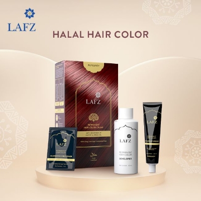 Picture of International Indian product Hair care LAFZ Burgundy Hair color used for male/ female - 60 ml
