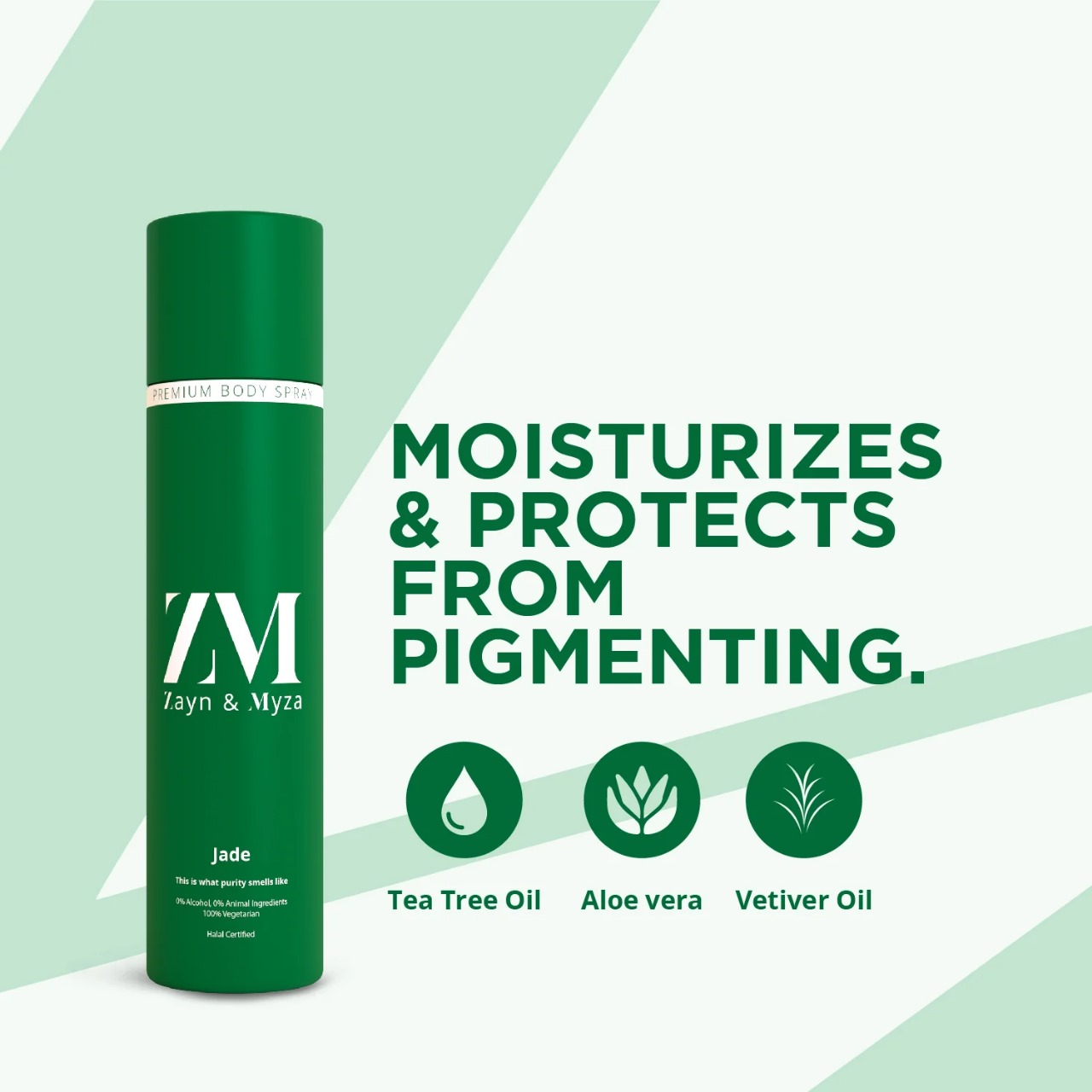 Picture of Indian product Body spray ZM Jade used for male/female - 100 gm
