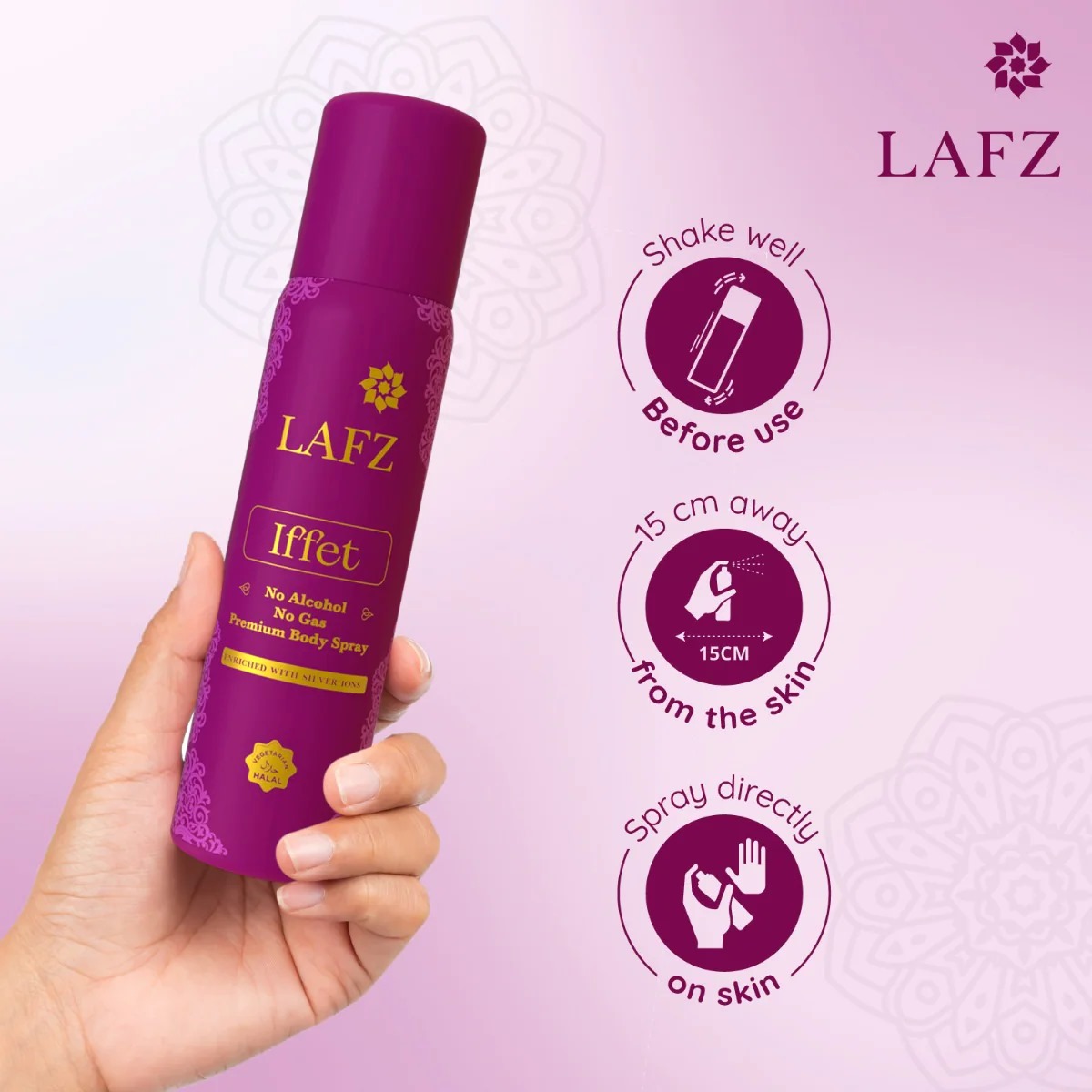 Picture of Indian product Body spray LAFZ Iffet used for male/female - 120 ml