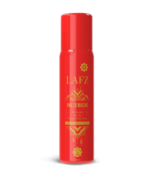 Picture of Indian product Body spray LAFZ Ruzbeh used for male/female - 120 ml