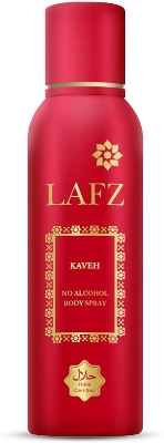 Picture of International Indian product Body spray perty scent LAFZ Kaveh used for male - 100 gm