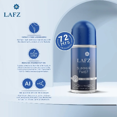 Picture of International Indian Product LAFZ Summer Twist body deodorant Roll on used for male / female - 50 ml