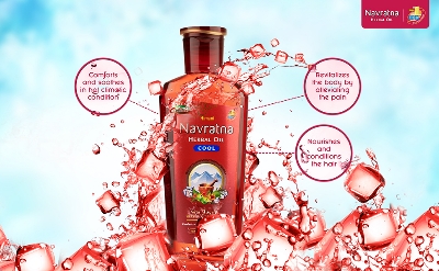 Picture of International Dubai product Hair care Navr atna HERBAL COOL hair oil used for male/female- 300 ml