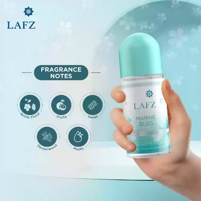 Picture of International Indian Product LAFZ Marine Bliss body deodorant Roll on used for male / female - 50 ml