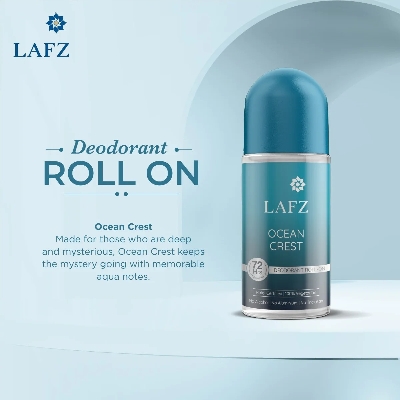 Picture of International Indian Product LAFZ Ocean Crest body deodorant Roll on used for male / female - 50 ml