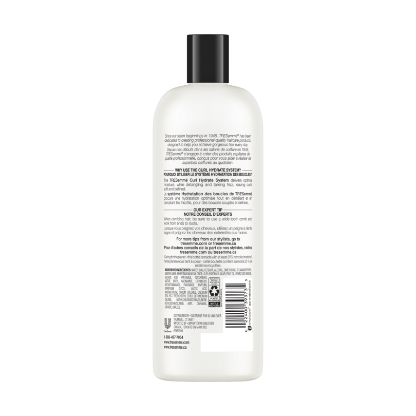 Picture of International USA Product Hair care Conditioner Tres emme  Curl Hydrate used for male/female - 828 ml