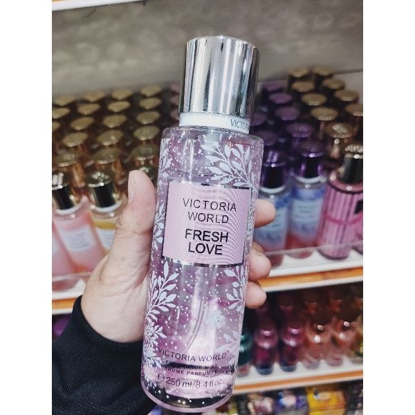 Picture of International USA product Body perfume party scent VICTORIA'S World Fresh love Used for female - 250 ml
