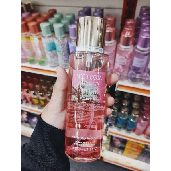 Picture of International USA product Body perfume party scent VICTORIA'S World Plam Travel Used for female - 250 ml