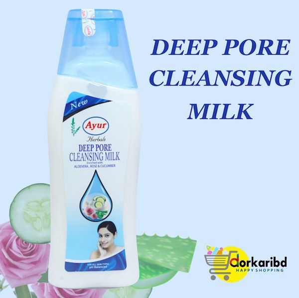 Picture of Indian product Skin care Ayur deep pore cleansing milk facial cleanser used for male female - 200 ml