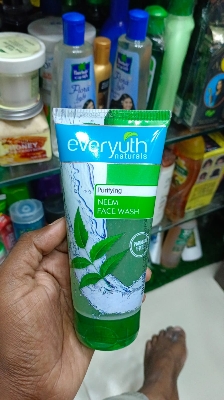 Picture of Indian product skin care Everyuth Neem face wash used for male female - 150 gm
