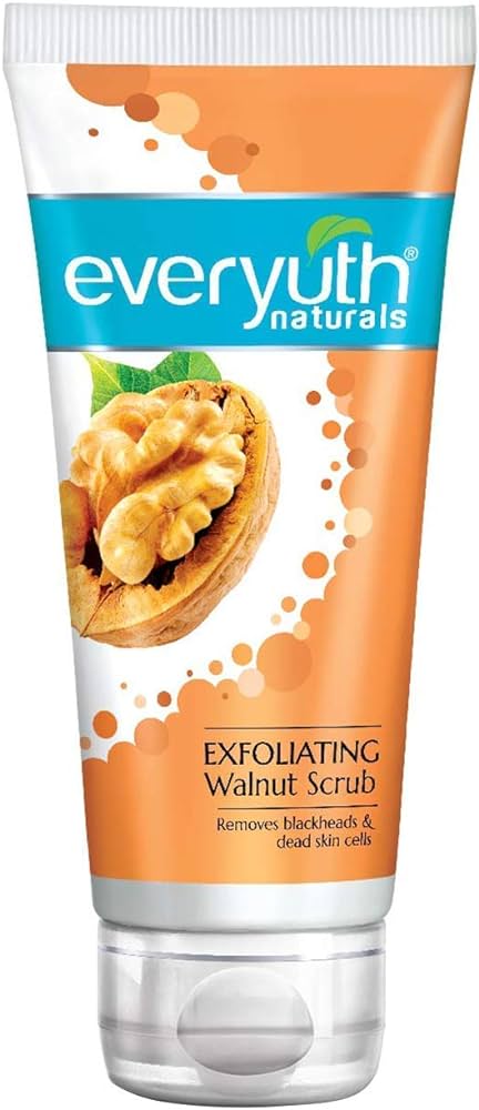 Picture of Indian product skin care Everyuth Exfoliating Walnut scrub used for male female - 50 gm