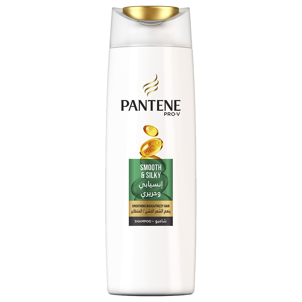 Picture of International UAE product Hair care Pan tene Shampoo Smooth and silky used for male/ female - 400 ml