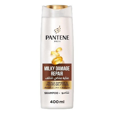 Picture of International UAE product Hair care Pan tene Shampoo milky damage repair used for male/ female - 400 ml
