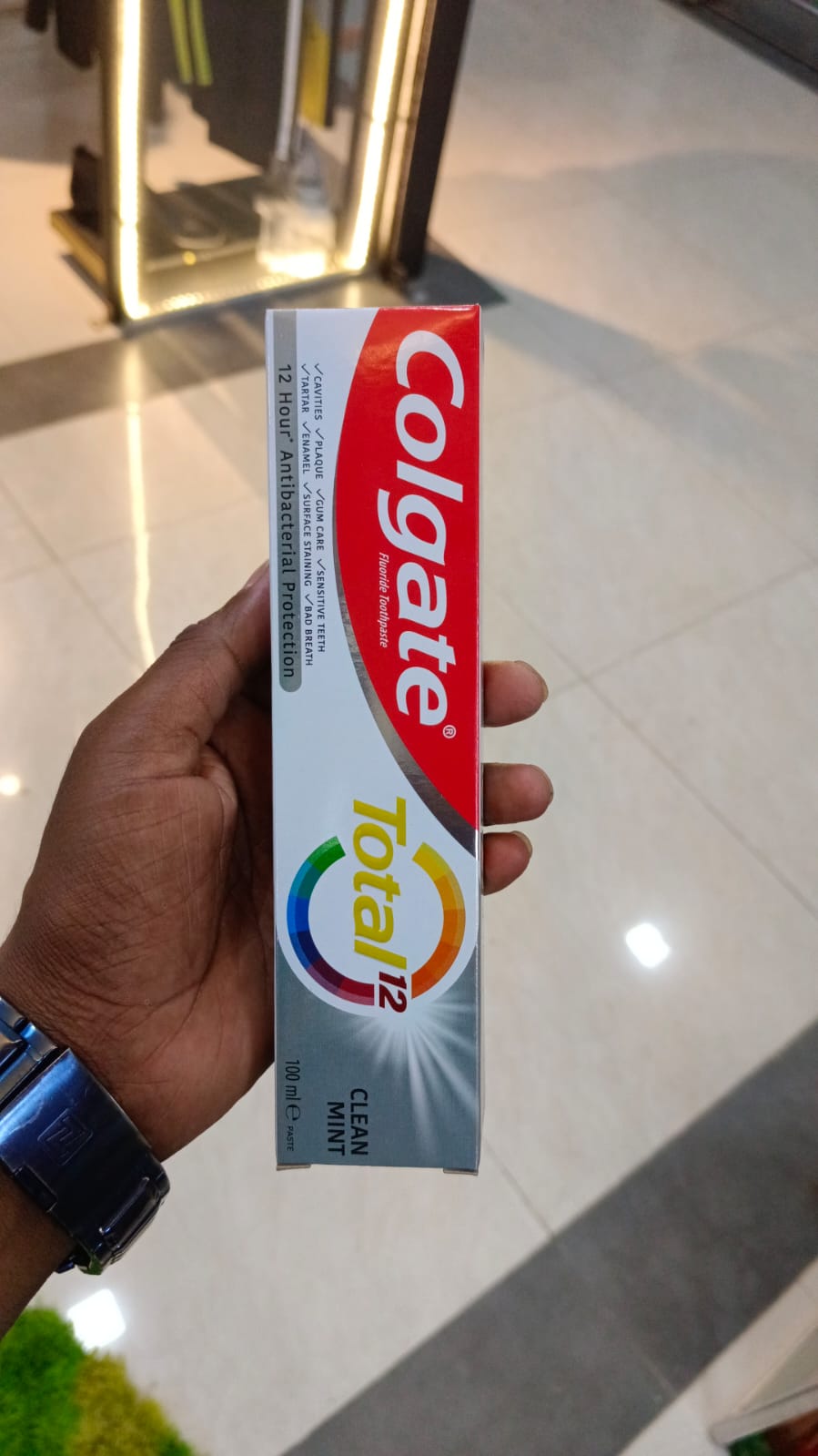 Picture of International PRC product Tooth care clean mint 12 hour Antibacterial Protection toothpaste used for male female - 100 ml