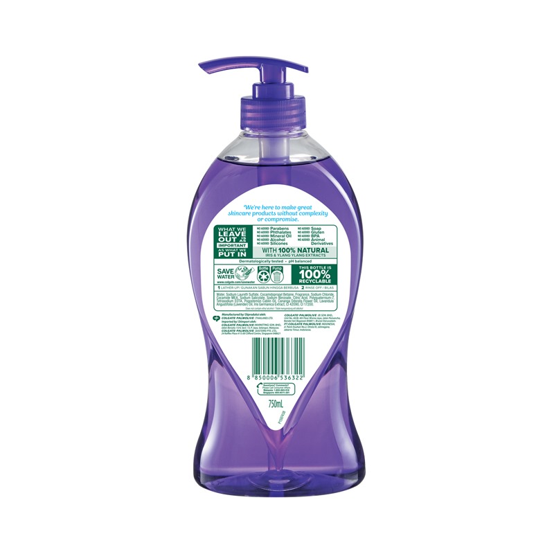 Picture of Body care International Thailand product Palmolive body wash So/absolute Relaxed purple color Shower Gel used for male/female - 750 ml