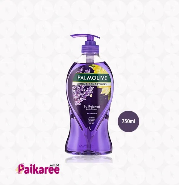 Picture of Body care International Thailand product Palmolive body wash So/absolute Relaxed purple color Shower Gel used for male/female - 750 ml