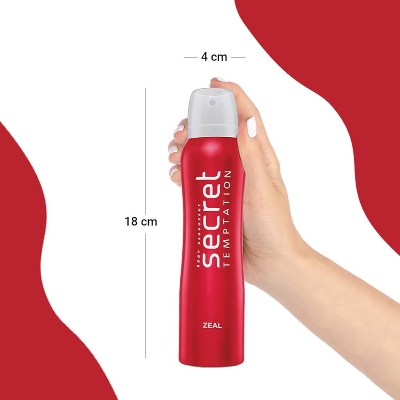 Picture of Indian Product Body spray Secret temptation Zeal used for female - 150 ml