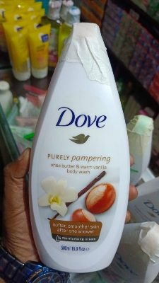 Picture of International NETHERLANDS product Skin care Dove purely pampering shower gel body wash used for male/ female - 500 ml