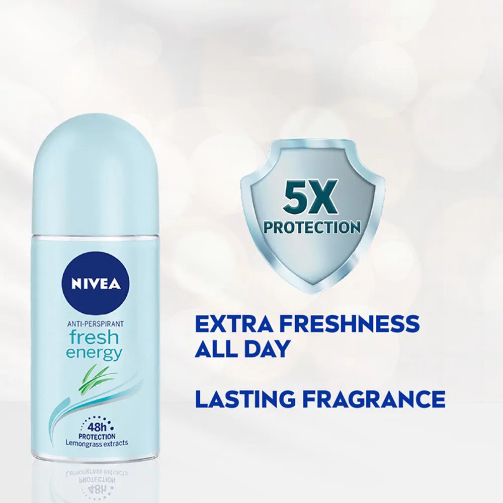 Picture of International Germany product Deodorant Roll on NIVEA Fresh energy used for female - 50 ml