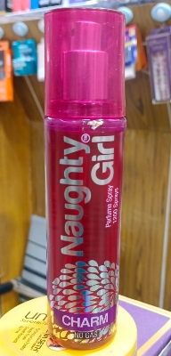 Picture of International European product Body mist Naughty girl pink color body perfume used for women -  135 ml