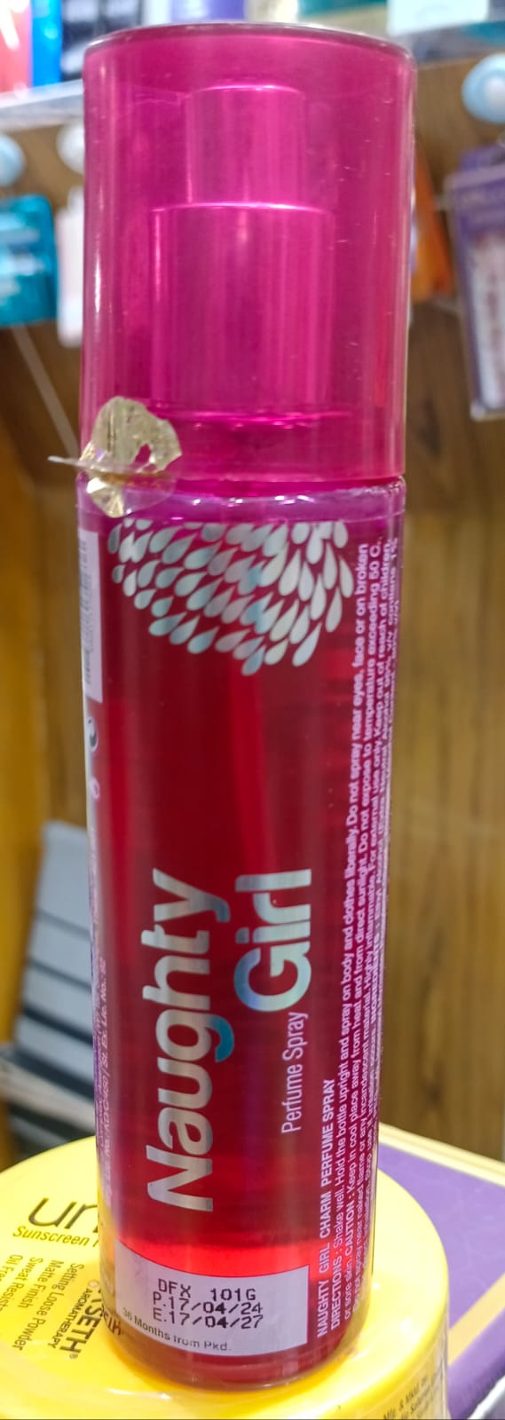 Picture of International European product Body mist Naughty girl pink color body perfume used for women -  135 ml