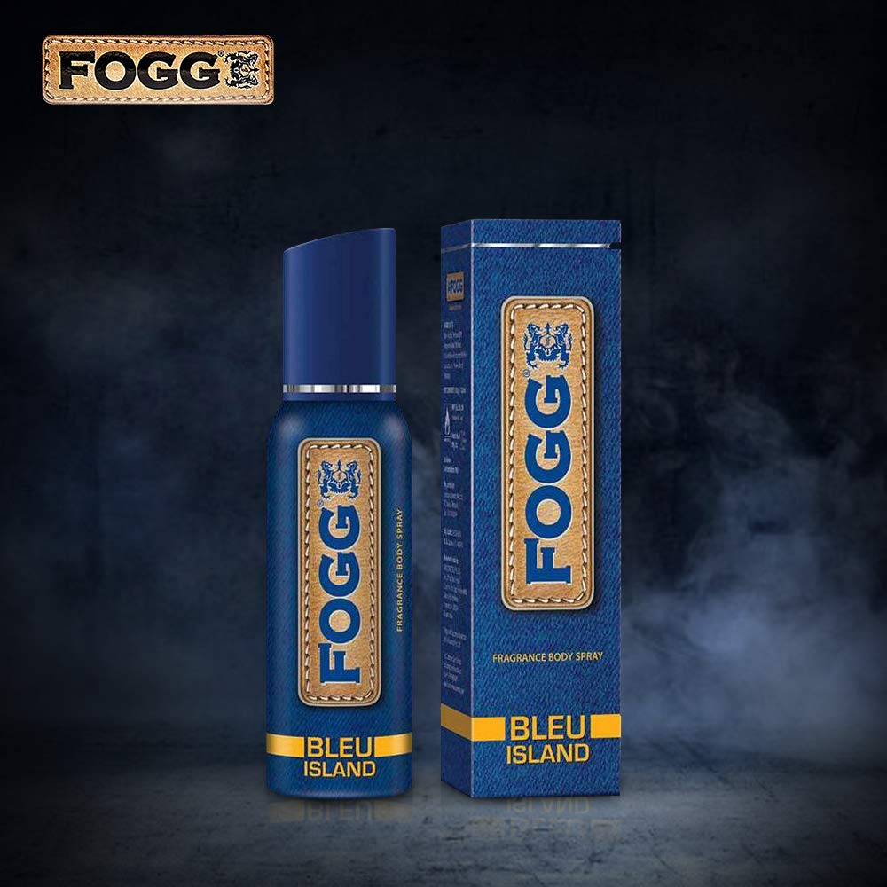 Picture of Indian product Body spray Fogg Bleu Island used for male female - 120 ml